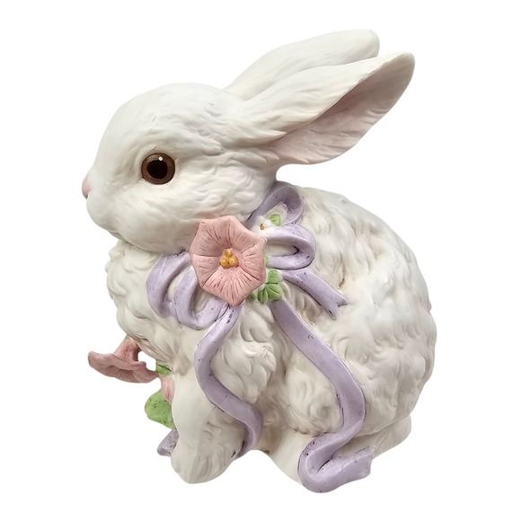 Enesco Other - Vintage 1988 Enesco Bunny Rabbit Musical Figurine G.G. Santiago Morning Glory